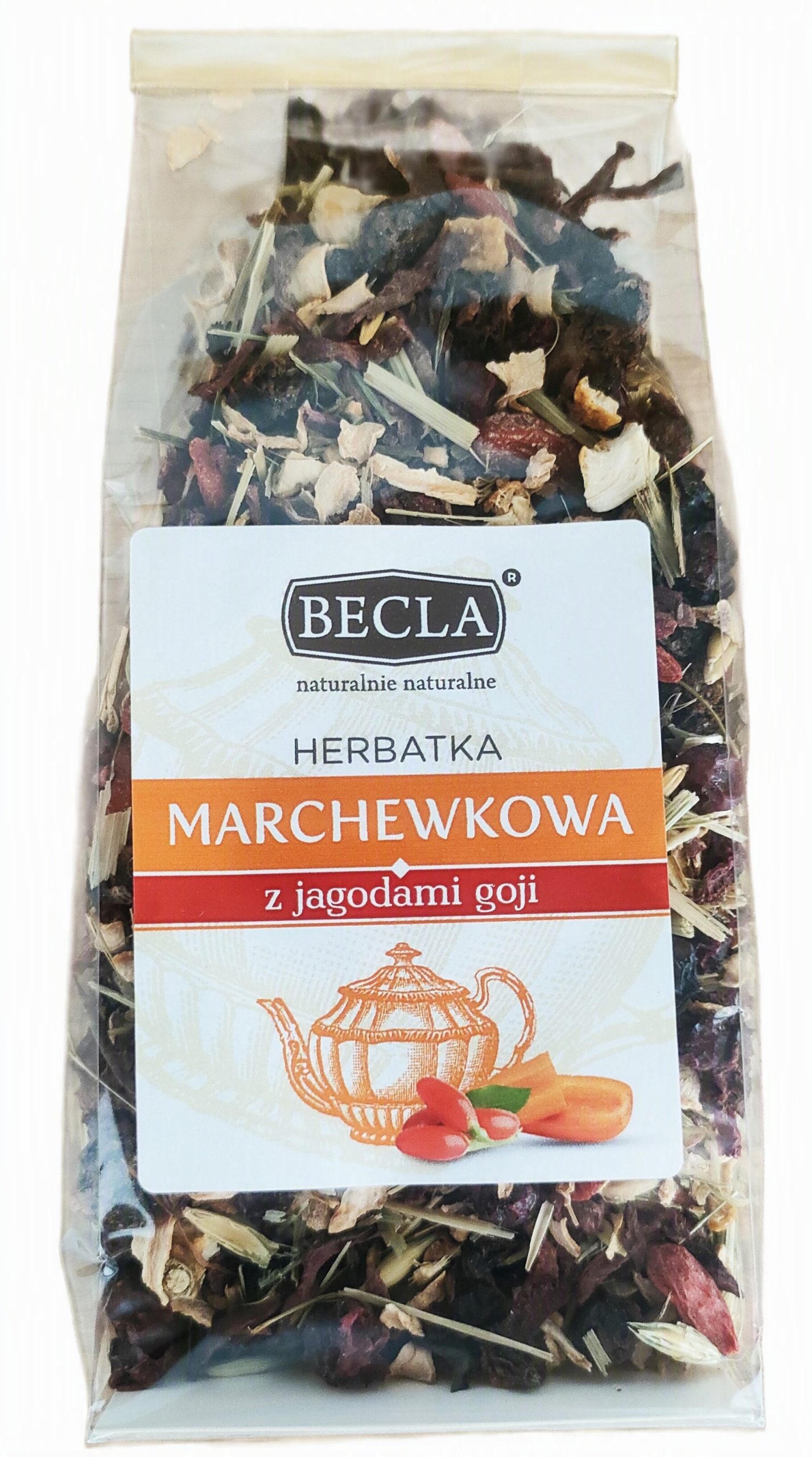 Herbatka Marchewkowa z Jagodami Goji. Becla
