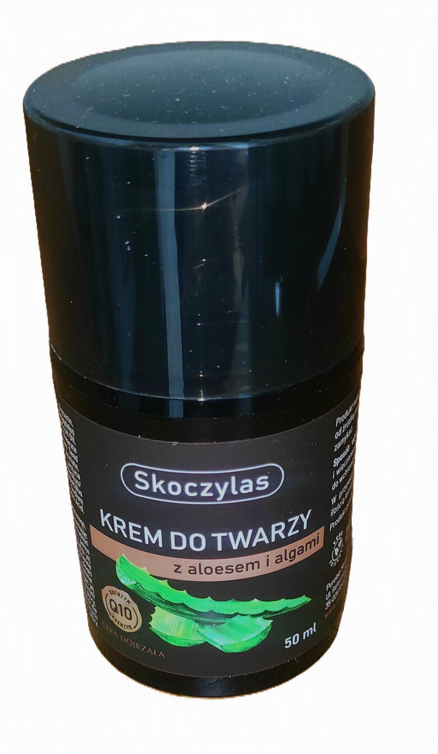 Krem do twarzy z aloesem, algami i koenzymem Q10. Skoczylas