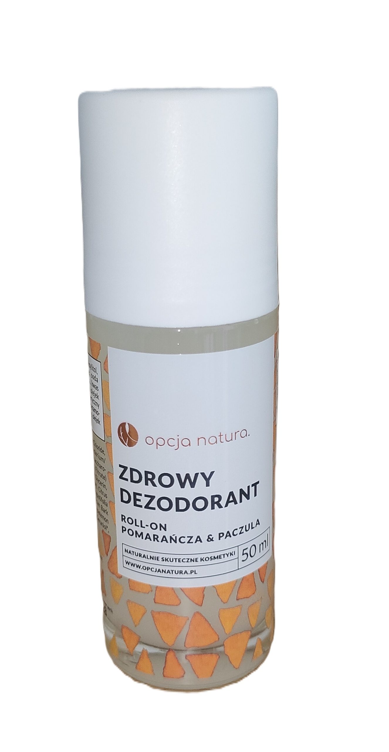 Zdrowy dezodorant roll-on pomarańcza & paczula. Opcja Natura