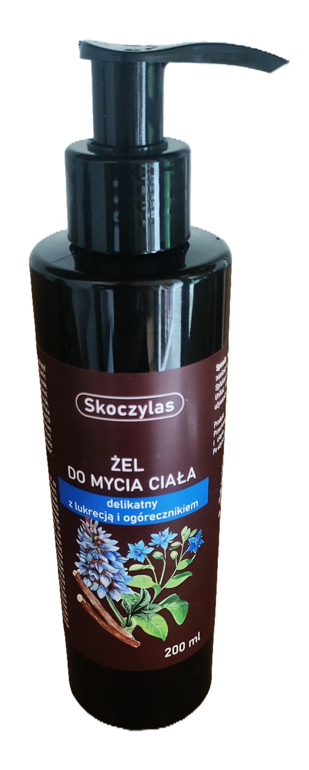 ŻEL do mycia ciała delikatny z lukrecją i ogórecznikiem. Skoczylas