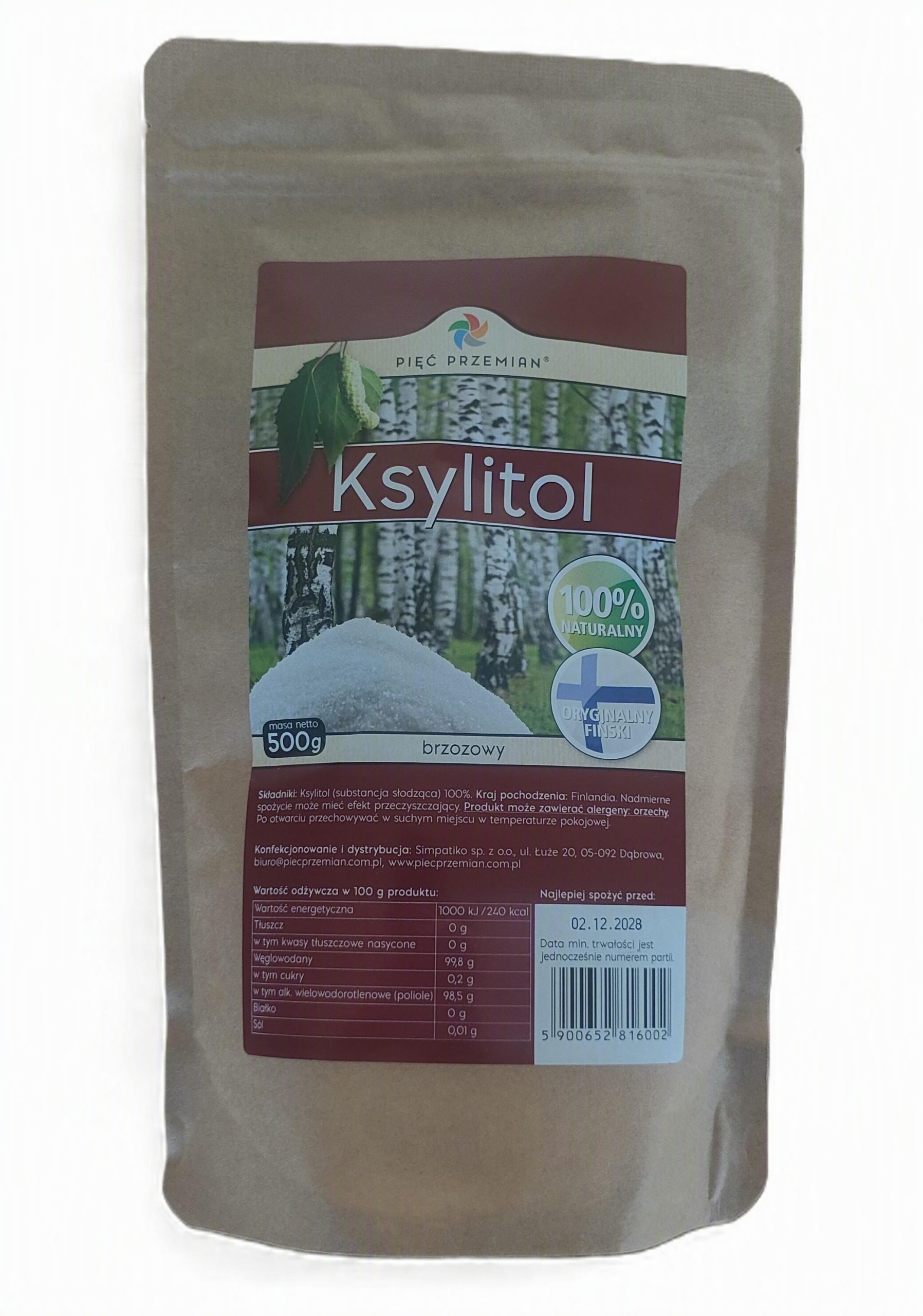 Ksylitol. „Pięć przemian”
